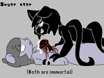  anthro anthro_on_anthro belly_pop blood bodily_fluids cassy_(sugar_star) death duo forced gore intersex intersex/male male nightshade_(sugar_star) rape ribs shape_shifter sugar_star_mlp tentacle_monster tentacles 