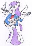  clothed clothing concert equid equine eyes_closed feral friendship_is_magic guitar hasbro horse jacket male mammal microphone musical_instrument my_little_pony nightshade_(mlp) partially_clothed pegasus plucked_string_instrument pony quadruped reddragonkan singing solo string_instrument topwear traditional_media_(artwork) wings 