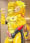  absurd_res animal_humanoid anthro bound clothing duo encasement felid felid_humanoid goo_transformation hi_res humanoid lion_humanoid male male/male mammal mammal_humanoid pantherine pantherine_humanoid rubber rubber_clothing rubber_suit toysuit transformation xedrykthedragon 