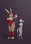  2023 anthro arms_tied ball_gag bdsm big_breasts biped bondage bound breasts brown_body brown_hair cheek_tuft closed_smile clothed clothing countershade_face countershade_torso countershading dominant dominant_female duo facial_tuft female gag grey_body hair half-closed_eyes hi_res lagomorph larger_female leotard leporid long_hair male mammal mouse mouth_closed multicolored_body murid murine narrowed_eyes pink_nose rabbit raevild red_clothing red_leotard restraints rodent rope rope_bondage scared scut_tail short_tail simple_background size_difference skimpy smaller_male smile standing submissive submissive_male tail tuft two_tone_body white_body 