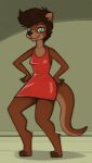  2023 anthro clothed clothing crossdressing dress keith_(marsminer) male mammal marsminer mustelid otter solo 