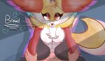  &lt;3 anthro anthro_penetrated areola big_breasts blush blush_lines bodily_fluids breasts canid canine chest_tuft clitoris cowgirl_position delphox dialogue duo female female_on_human female_penetrated first_person_view from_front_position fur generation_6_pokemon genital_fluids genitals glowing glowing_eyes hi_res human human_on_anthro human_penetrating human_penetrating_anthro inner_ear_fluff interspecies male male/female male_on_anthro male_penetrating male_penetrating_female mammal nintendo nipples on_bottom on_top orange_body orange_fur penetration phoxtrot pokemon pokemon_(species) pokephilia pussy pussy_juice red_body red_eyes red_fur sex sweat tuft vaginal vaginal_penetration white_body white_fur yellow_body yellow_fur 