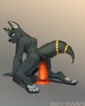  anal anal_masturbation anal_penetration anthro bodily_fluids canid canine canis dildo dildo_in_ass dildo_insertion dildo_sitting erection eyewear genital_fluids glasses hi_res jackal kneeling male mammal masturbation nude object_in_ass penetration precum sex_toy sex_toy_in_ass sex_toy_insertion shido-tara simple_background solo ych_result 