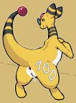  accessory ampharos anus belly big_tail bodily_fluids butt cum cum_in_pussy cum_inside cum_on_body cum_on_butt eyewear female feral generation_2_pokemon genital_fluids genitals glasses happy humanoid_genitalia humanoid_genitalia_on_feral humanoid_pussy humanoid_pussy_on_feral leaking_cum leaking_pussy looking_at_viewer nintendo outline pokemon pokemon_(species) presenting presenting_hindquarters presenting_pussy pussy raised_tail round_glasses shaded simple_background simple_eyes simple_shading smile solo tail text undercover_bluejay white_belly white_outline 