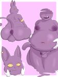  absurd_res anus balls belly_grab big_butt blush butt champa disembodied_hand dragon_ball dragon_ball_super genitals hi_res male mcerror moobs overweight overweight_male penis tail 
