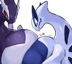  ambiguous_gender belly belly_to_belly big_belly bodily_fluids duo feral generation_2_pokemon hi_res legendary_pokemon lugia nintendo po_chf pokemon pokemon_(species) red_eyes shadow_lugia shadow_pokemon sweat 