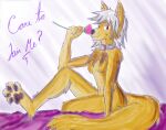  2023 absurd_res anthro azee_(links) canid canine canis collar colored farfener flower food fur hair hi_res holding_flower holding_object holding_rose human links magic mammal paws plant protective rose_(flower) rune shiyan simple_background sitting_in_bed smile teasing the_auroran_archives the_farfener tongue tongue_out white_hair wolf 