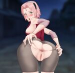  ass haruno_sakura highres naruto_(series) naruto_shippuuden nude 