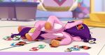  &lt;3 card equid equine family_guy_death_pose female fur hair hasbro hi_res hooves lying mammal marenlicious meme mlp_g5 my_little_pony on_side pegasus pink_body pink_fur pipp_petals_(mlp) purple_hair solo uno wings 