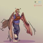  absurd_res avian bird dustyerror feathers generation_2_pokemon hi_res nintendo noctowl owl pokemon pokemon_(species) transformation wings 