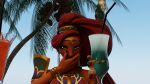  blender_(software) breath_of_the_wild duo female hi_res human link macro male male/female mammal micro micro_on_macro nintendo pandyno size_difference the_legend_of_zelda urbosa 