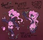  1_eye 2023 brown_background elemental_creature elemental_humanoid english_text female fire floating hi_res humanoid looking_at_self looking_at_viewer model_sheet mouthless purple_body signature simple_background smoke solo soot soulcentinel spirit_(soulcentinel) text 