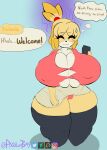  absurd_res animal_crossing anthro big_breasts big_butt blonde_hair bodily_fluids bottomwear bottomwear_pull breasts bursting_breasts butt canid canine canis cleavage clothed clothing clothing_lift clothing_pull curvy_figure domestic_dog dress_shirt exposed_breasts female fur genitals hair hi_res hourglass_figure huge_breasts huge_butt humanoid isabelle_(animal_crossing) mammal nervous nervous_smile nintendo nipple_outline nipples nipples_visible_through_clothing panties pixelluvbytez ponytail pussy raised_bottomwear raised_clothing raised_skirt shirt short_stack skirt skirt_lift skirt_pull small_clothes solo sweat sweatdrop thick thick_thighs tight_clothing topwear underwear wide_hips yellow_body yellow_fur yellow_skin 