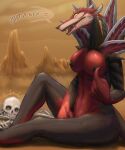  2023 anthro big_breasts big_butt blade bone breasts butt canid canine canis claws dark_body darkin demon desert dialogue domestic_dog ear_piercing ear_ring eating female food genitals hi_res league_of_legends looking_at_viewer mammal masturbation meat modomodo naafiri_(lol) nipples nude open_mouth piercing presenting pussy red_body ring_piercing riot_games seductive sharp_teeth signature sitting skeleton solo solo_focus tail talking_to_viewer teeth text thick_thighs vaginal vaginal_masturbation 