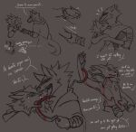  2023 anthro bandage bandaged_arm blade blood blood_on_arm blood_on_face blood_on_hand blood_on_tongue blood_on_weapon blush bodily_fluids canid canine canis claws clothed clothing death_(puss_in_boots) dialogue digital_media_(artwork) dreamworks duo english_text eyebrow_piercing facial_piercing fur gore hair hand_holding hand_on_back hand_on_hip hand_on_wrist hi_res knife_play licking licking_blood makeup male male/male mammal mascara mascara_tears non_fatal nose_piercing nose_ring open_mouth pantheggon pawpads piercing pinned pinned_to_wall poncho puss_in_boots_(film) puss_in_boots_the_last_wish questionable_consent red_eyes ring_piercing running_makeup septum_piercing septum_ring sickle simple_background smile spanish_text speech_bubble tail tears tears_of_pain teeth text tongue tongue_out weapon wolf wounded wrist_grab 