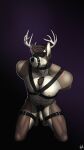  9:16 abs anthro antlers areola balls bdsm black_background black_collar black_nose blindfold body_hair body_harness bondage bondage_gear bound brown_body brown_fur brown_hair chest_hair chest_tuft choker collar cuff_(restraint) deer erection feet foreskin fur genitals glans gradient_background hair hands_behind_back harness hi_res horn humanoid_genitalia humanoid_penis jewelry kneeling legband looking_at_viewer male mammal muscular muscular_male muzzle_(object) muzzled necklace nipples nude pecs penis pink_areola pink_glans pink_nipples plantigrade pubes purple_background red_glans restraints rook_(lazymoose) scar simple_background slim snout solo submissive submissive_male thigh_cuffs toes tuft vein veiny_penis vogelrove white_antlers white_penis 