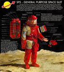  1boy absurdres astronaut boots commentary cut-away english_commentary english_text gloves helmet highres humanization lego_minifig lego_space male_focus on_moon oxygen_tank realistic red_footwear red_gloves solo space space_helmet spacesuit the_lego_group whaleoil 