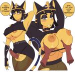  absurd_res animal_crossing ankha_(animal_crossing) anthro areola areola_slip belt big_breasts biped black_eyelids black_hair blush bob_cut bodily_fluids bottomwear breast_grab breast_play breast_squish breasts clothed clothed_sex clothing clothing_lift collar cum dialogue digital_media_(artwork) disembodied_hand disembodied_penis domestic_cat duo ejaculation erect_nipples erection felid feline felis female female_on_human fishnet fishnet_leggings fishnet_legwear frown genital_fluids genitals gloves goth hair hand_on_breast handwear headgear headwear hi_res human human_on_anthro idolomantises interspecies legwear male male_on_anthro mammal miniskirt narrowed_eyes nervous nintendo nipple_outline nipples no_underwear orange_areola orange_nipples partially_clothed penis sex shirt shirt_lift simple_background skimpy skirt speech_bubble spiked_collar spikes squish sweat thigh_sex topwear under_boob uraeus white_background yellow_body 
