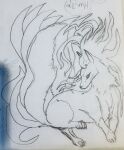  absurd_res ballistic_(artist) canid canine feral fox hi_res mammal nintendo pokemon sketch 