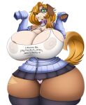  absurd_res alpha_channel anthro areola areola_slip big_breasts bottomwear breasts camel_toe canid canine canis cleavage clitoris_outline clothed clothing domestic_dog epic93 eyewear female glasses hi_res huge_breasts mammal miniskirt panties skirt solo thick_thighs underwear 