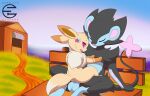  2021 absurd_res accessory alli_the_luxray anus balls cowgirl_position detailed_background dipstick_ears dipstick_tail duo ear_piercing ear_ring eevee exhibitionism eyes_closed fan_character female female_penetrated feral from_front_position fur garruuk generation_1_pokemon generation_4_pokemon genitals hair_accessory hairclip hi_res leg_markings looking_at_viewer luxray male male/female male_on_bottom male_penetrating markings multicolored_ears multicolored_tail neck_tuft nintendo on_bottom on_top open_mouth outside penetration penile penile_penetration penis penis_in_pussy piercing pink_eyes pokemon pokemon_(species) public public_sex ring_piercing sex socks_(marking) tail tail_markings tuft vaginal vaginal_penetration vivi_(vivee) watermark 