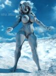  2023 3d_(artwork) anthro arctic areola artist_name athletic athletic_anthro athletic_female bear big_areola big_breasts breasts claws curvaceous curvy_figure detailed_background digital_media_(artwork) eyelashes feet female fingers fur genitals hair hair_over_eye looking_at_viewer mammal mature_anthro mature_female muscular muscular_anthro muscular_female nataliya_(petruz) navel nipples nude one_eye_obstructed outside petruz_(copyright) polar_bear pussy scar smile solo source_filmmaker spread_arms thick_thighs toe_claws toes ursine viper-desires voluptuous watermark white_body white_fur white_hair wide_hips yellow_eyes 