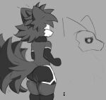  &hearts;️ animal_humanoid anthro armwear big_butt bottomwear butt butt_focus canid canine changed_(video_game) clothing collar curvy_figure eyes_closed feminine_pose girly hotpants humanoid legwear male mammal mammal_humanoid puro_(changed) shorts sketch smile solo tail thick_thighs thigh_highs tight_clothing unknown_species vivarin1969 voluptuous voluptuous_anthro wide_hips 