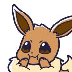  &gt;:3 1:1 3_fingers alpha_channel ambiguous_gender brown_body brown_eyes brown_fur canid digital_media_(artwork) eevee endwl feral fingers fur generation_1_pokemon low_res mammal neck_tuft nintendo paws pokemon pokemon_(species) reaction_image solo tan_body tan_fur tuft 