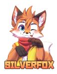  absurd_res anthro blep blue_eyes blush canid canine cheek_tuft closed_smile clothed clothing dipstick_tail facial_tuft fox front_view fur glistening glistening_eyes gloves_(marking) hair hi_res inner_ear_fluff kuttoyaki looking_at_viewer male mammal markings mouth_closed orange_body orange_fur orange_hair red_tongue simple_background solo tail tail_markings tongue tongue_out tuft white_background white_body white_fur white_inner_ear_fluff yellow_markings 