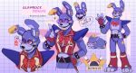  2023 animatronic anthro biped bow_tie bracelet clothed clothing cuff_(restraint) digital_drawing_(artwork) digital_media_(artwork) english_text eyewear fanmade_design_glamrock_bonnie five_nights_at_freddy&#039;s five_nights_at_freddy&#039;s:_security_breach glamrock_bonnie_(fnaf) glasses hi_res jewelry lagomorph leporid long_ears machine mammal multiple_poses open_mouth pose purple_body rabbit red_eyes restraints robot scottgames simple_background smile solo spiked_bracelet spikes steel_wool_studios text universo_julstar wrist_cuffs yellow_body 