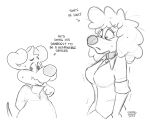  absurd_res breasts canid canine canis clothing domestic_dog doodle_(doodledoggy) doodledoggy duo female heat_(disambiguation) hi_res male male/female mammal shirt shirt_collar sketch_page toonkind toony topwear 