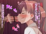  1boy 1girl absurdres afterimage bar_censor blush bow brown_hair censored closed_eyes deepthroat erection fellatio gokuto-kun_(imakiyo) hair_bow hetero highres licking licking_penis long_hair male_pubic_hair oral penis penis_out pubic_hair red_bow saliva school_uniform shirai_kuroko solo_focus toaru_kagaku_no_railgun toaru_majutsu_no_index tokiwadai_school_uniform tongue tongue_out translation_request twintails veins veiny_penis 