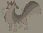  domestic_cat felid feline felis feral fur graystripe_(warriors) grey_body grey_fur hi_res labbit1337 male mammal one_eye_closed smile solo warriors_(cats) 