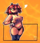  &lt;3 &lt;3_eyes absurd_res anthro belly big_breasts bodily_fluids bovid breasts caprine champchidi choker chubby_female clothing ear_piercing erect_nipples female female/female hi_res jewelry lammy_lamb legwear mammal necklace nipples panties parappa_the_rapper piercing sheep slightly_chubby solo sony_corporation sony_interactive_entertainment sweat sweatdrop thick_thighs thigh_highs um_jammer_lammy underwear wide_hips 