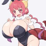  animal_humanoid argentdel big_breasts breasts bunny_costume cleavage clothed clothing costume dragon dragon_humanoid female hair hi_res horn horned_humanoid huge_breasts humanoid humanoid_pointy_ears ilulu leotard miss_kobayashi&#039;s_dragon_maid navel open_mouth pink_eyes pink_hair segmented_tail sharp_teeth short_stack skimpy small_waist solo tail tailed_humanoid teeth tight_clothing wide_hips 