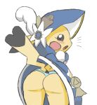  &lt;3 2019 accessory anthro bent_over blush butt circle_eyes clothed clothing clothing_lift cosplay_pikachu_(costume) dialogue digital_drawing_(artwork) digital_media_(artwork) dress dress_lift emblem eyelashes female fur generation_1_pokemon hair_accessory heart_tail hood looking_at_viewer looking_back looking_back_at_viewer maid_uniform multicolored_body multicolored_ears multicolored_fur nintendo open_mouth panties pikachu pikachu_belle pink_cheeks pokemon pokemon_(species) pupils questionable_consent red_cheeks ribbons shocked side_view simple_background sketch solo standing surprise tail tail_over_skirt thick_thighs two_tone_body two_tone_ears two_tone_fur underwear uniform unknown_artist white_background white_pupils yellow_body yellow_fur yellow_tail 