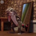  3d_(artwork) chickenass digital_media_(artwork) dildo disney female fur hi_res judy_hopps lagomorph leporid long_ears mammal nude rabbit sex_toy solo zootopia 