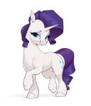  absurd_res aquaticvibes blue_eyes cutie_mark equid equine eyebrows eyelashes eyeshadow female feral friendship_is_magic hair hasbro hi_res hooves horn makeup mammal my_little_pony purple_hair purple_tail rarity_(mlp) simple_background solo tail unicorn unicorn_horn white_background white_body 