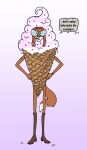  absurd_res anthro canid canine canis clothing costume cream_(food) dessert domestic_dog female food food_costume hi_res hunting_dog ice ice_cream ice_cream_costume illumination_entertainment mammal pountach saluki sighthound sing_(movie) solo suki_lane 