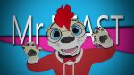  16:9 aka aka_the_otter anthro awtter blue_eyes bow_tie clothed clothing eyewear fur glasses hair hi_res male mammal meme mr_beast_(meme) mustelid open_mouth otter raised_arms red_hair surprised_expression tan_body tan_fur vrchat white_body white_fur widescreen 