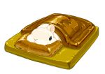  animal animal_focus commentary_request futon gold golden_week lilac_(p-f_easy) looking_at_viewer lying no_humans on_stomach original rabbit simple_background solo under_covers white_background white_rabbit_(animal) 