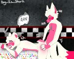  absurd_res animatronic anthro bear blush bodily_fluids butt canid canine cum cum_inside digital_media_(artwork) dogisshark duo female five_nights_at_freddy&#039;s fox funtime funtime_foxy_(fnafsl) funtime_freddy_(fnafsl) fur genital_fluids genitals girly hair hi_res knot lying machine male male/female male/male male_penetrating mammal nipples nude open_mouth penetration robot scottgames sex sister_location text white_body 