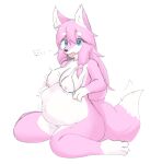  anthro big_breasts blush bodily_fluids breast_milking breasts butt canid canine canxue female fingers fox fur genitals hair holyhorizon human humanoid lactating long_hair mammal milk nipples nude pawpads portrait pregnant pregnant_female pussy sex smile solo tail text unborn_kicking 