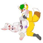  1:1 anthro big_breasts breasts detsu duo female five_nights_at_freddy&#039;s hi_res male male/female pawpads pineapple_fox scottgames vanny_(fnaf) 