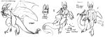  absurd_res animal_humanoid anthro demon fan_character felid felid_humanoid feline feline_humanoid female group hi_res humanoid hybrid male mammal mammal_humanoid model_sheet natt333 sketch solo trio 