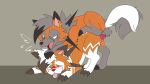  16:9 ambiguous_gender ambiguous_penetrated balls blush canid canine claws countershade_face countershade_fur countershade_torso countershading dipstick_ears duo dusk_lycanroc ear_piercing ear_ring fangs feral feral_on_feral feral_penetrated feral_penetrating feral_penetrating_feral fur generation_7_pokemon genitals green_eyes hi_res intraspecies knot lycanroc male male/ambiguous male_penetrating male_penetrating_ambiguous mammal multicolored_ears nintendo open_mouth penetration piercing pokemon pokemon_(species) quadruped ring_piercing sex spikes spikes_(anatomy) tail teeth tongue tongue_out vogold widescreen 