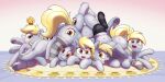  absurd_res blonde_hair butt clothing cutie_mark derp_eyes derpy_hooves_(mlp) digital_media_(artwork) dock equid equine eyelashes female food footwear friendship_is_magic grey_body hair happy hasbro hi_res hooves horse legwear mammal muffin multi_eye multi_limb my_little_pony navel nightmare_fuel open_mouth open_smile pabbley pattern_clothing pattern_footwear pattern_legwear pattern_socks pony smile socks striped_clothing striped_footwear striped_socks stripes tail underhoof unusual_anatomy what what_has_science_done yellow_eyes yellow_tail 