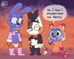  animal_crossing blue_body blue_fur blush bra bunny_costume cat_ear_panties cat_keyhole_bra cat_lingerie cleavage_cutout clothed clothing costume doc_(animal_crossing) domestic_cat eyewear fake_ears fake_rabbit_ears felid feline felis filbert_(animal_crossing) frilly fur glasses hair keyhole_bra keyhole_clothing keyhole_underwear kigurumi lagomorph legwear leporid lingerie looking_at_viewer mammal nintendo nutty_bo onesie panties purrl_(animal_crossing) rabbit rodent sciurid side-tie_panties thong tree_squirrel underwear 