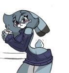  anthro big_breasts breasts disney female pace-maker small_waist solo thick_thighs violet_hopps wide_hips zootopia 