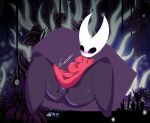 absurd_res anthro bottomwear breasts castinly clothing female genitals hi_res hollow_knight hornet_(hollow_knight) pussy skirt small_breasts solo spread_legs spreading team_cherry thick_thighs upskirt wide_hips 